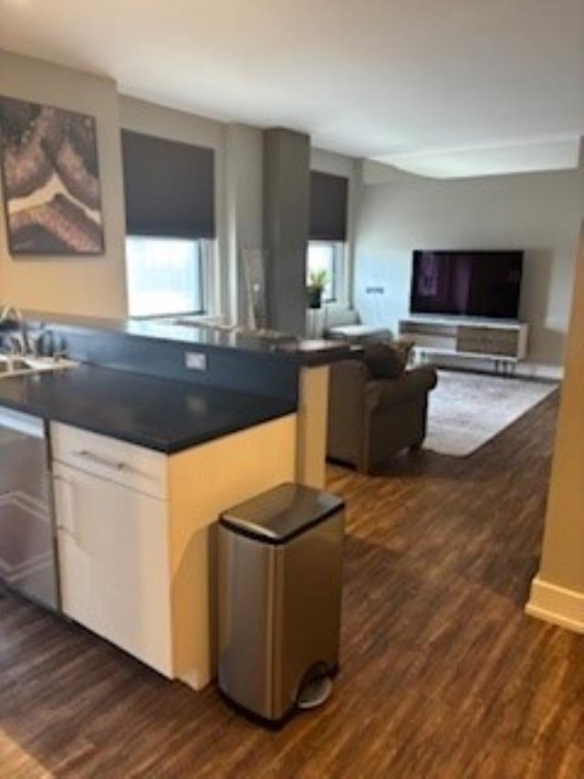 living room wide view